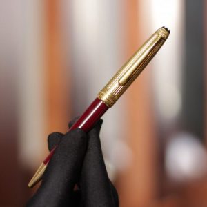 Bút Bi Montblanc Solitaire Doue Vermeil And Bordeaux