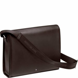 Cặp Montblanc Messenger Brown Soft Grain Leather Document